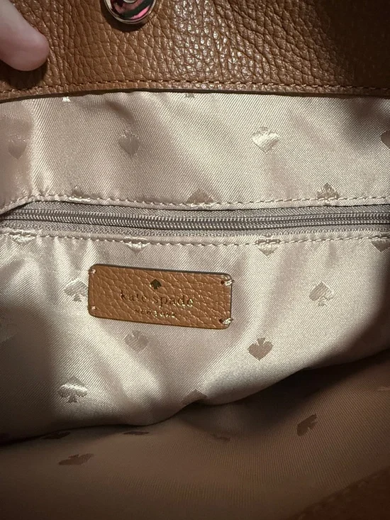 kate spade Brown Pebbled Leather Shoulder Bag - Picture 4 of 6